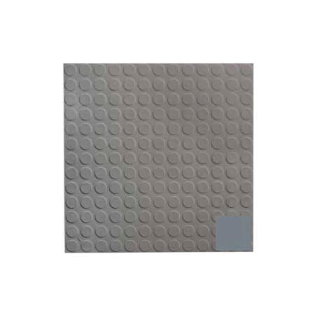 Roppe Rubber Tile Low Profile Circular Design 50cm - Dark Gray 9923P150